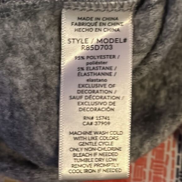 Splendid Women's Pullover Sweater M Black White Variegated Long Sleeve Cozy Knit - Picture 5 of 5